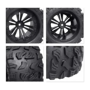 Ruedas y neumáticos hexagonales RC de 0.472 in con_5