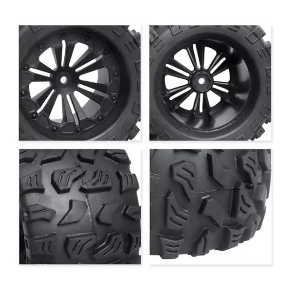 Ruedas y neumáticos hexagonales RC de 0.472 in con_5