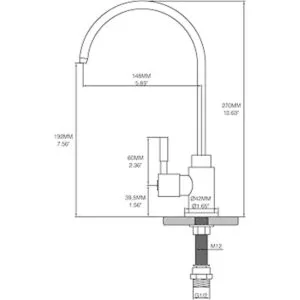 Fonveth grifo de agua potable níquel cepillado sola_4