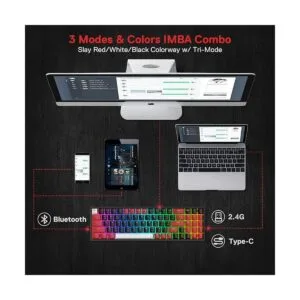 Redragon K628 PRO Teclado inalámbrico RGB para juegos de_4