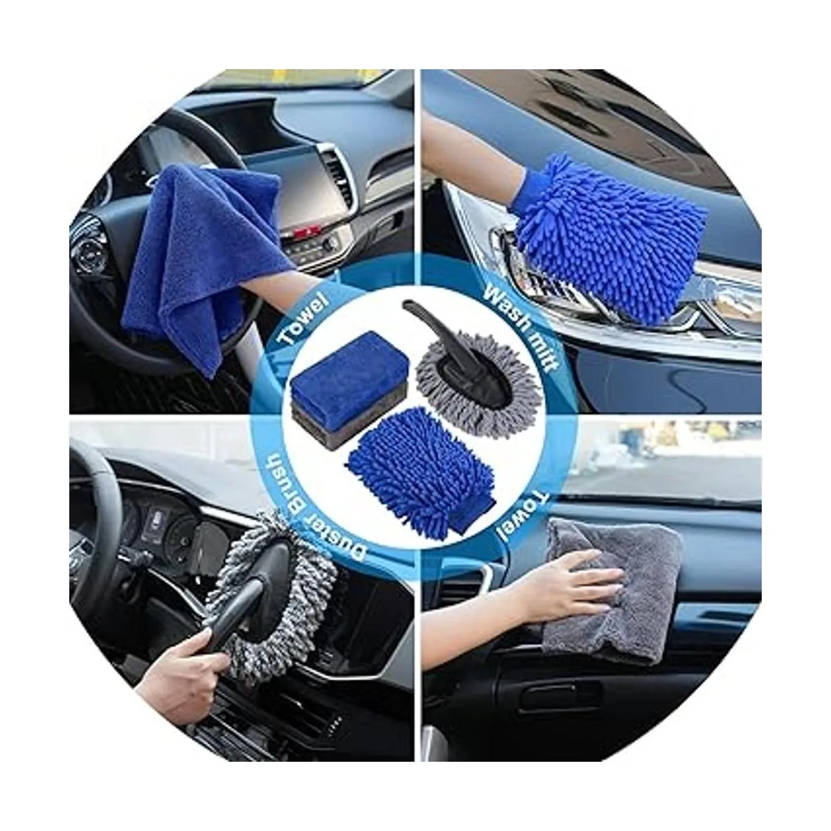 AUTODECO Kit de limpieza de lavado de coche de 35 piezas_6