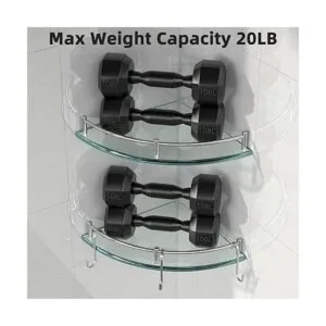 Estantes de cristal estante de esquina de ducha estante_2