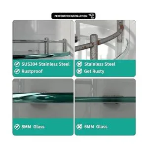 Estantes de cristal estante de esquina de ducha estante_5