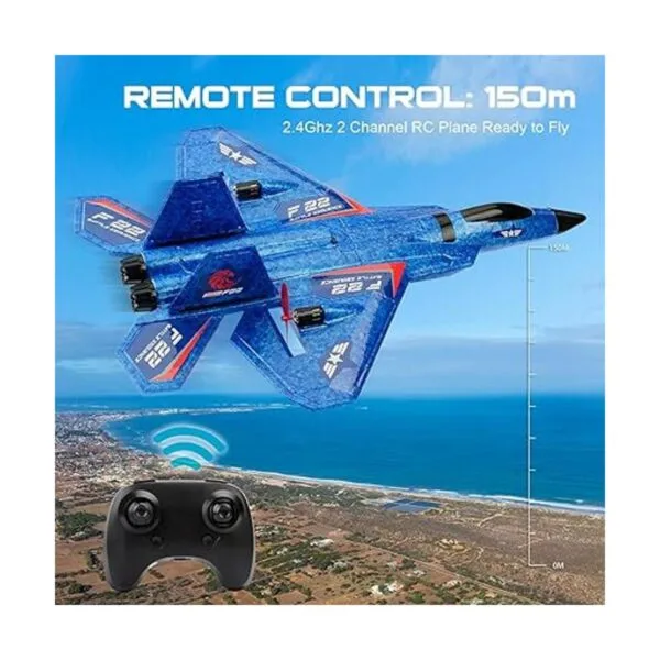 Avión RC F22 RC Avión de combate listo para volar avión_5