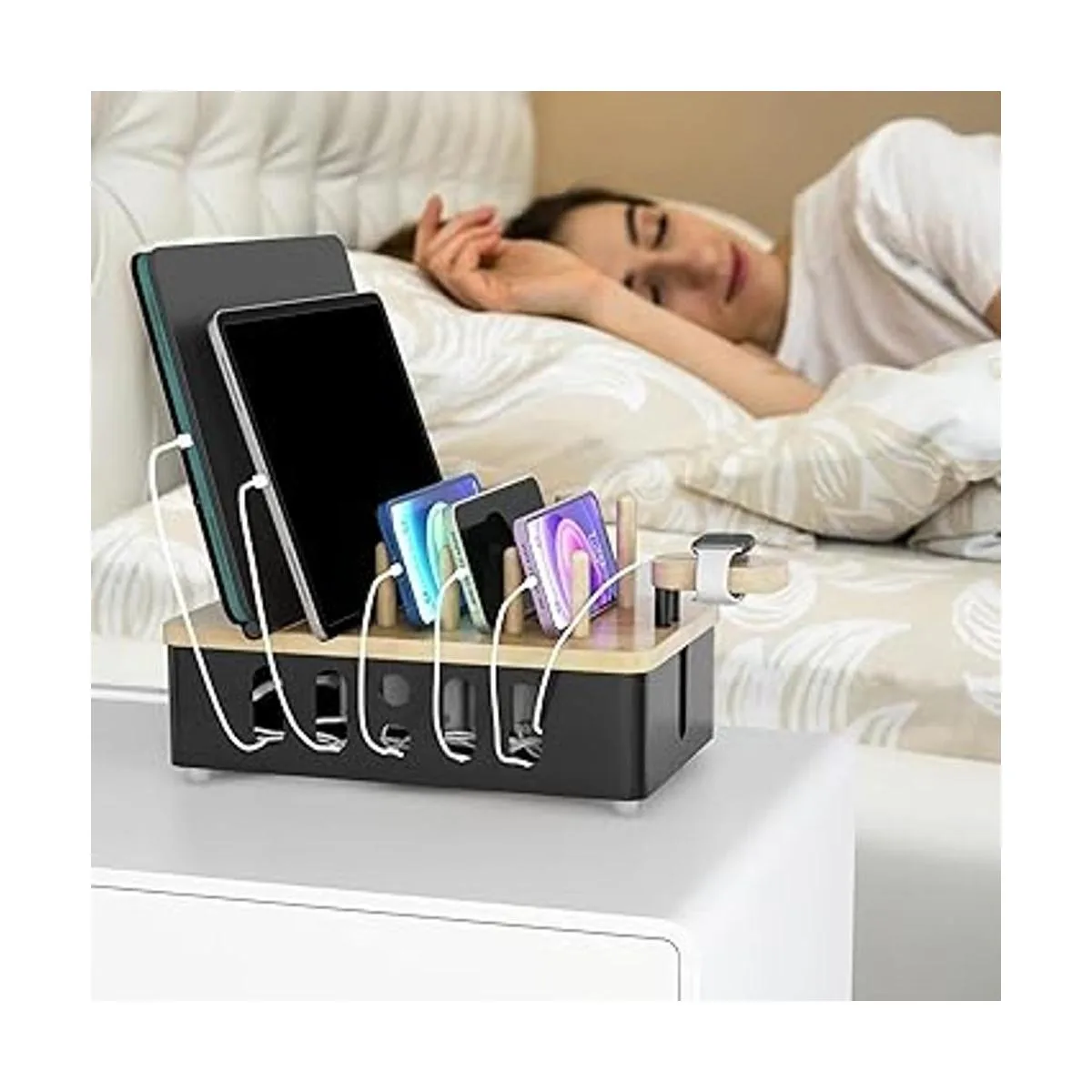 Estación de carga de metal para múltiples dispositivos_5