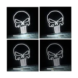 JFLLamp Punisher Letreros de neón de calavera para_6