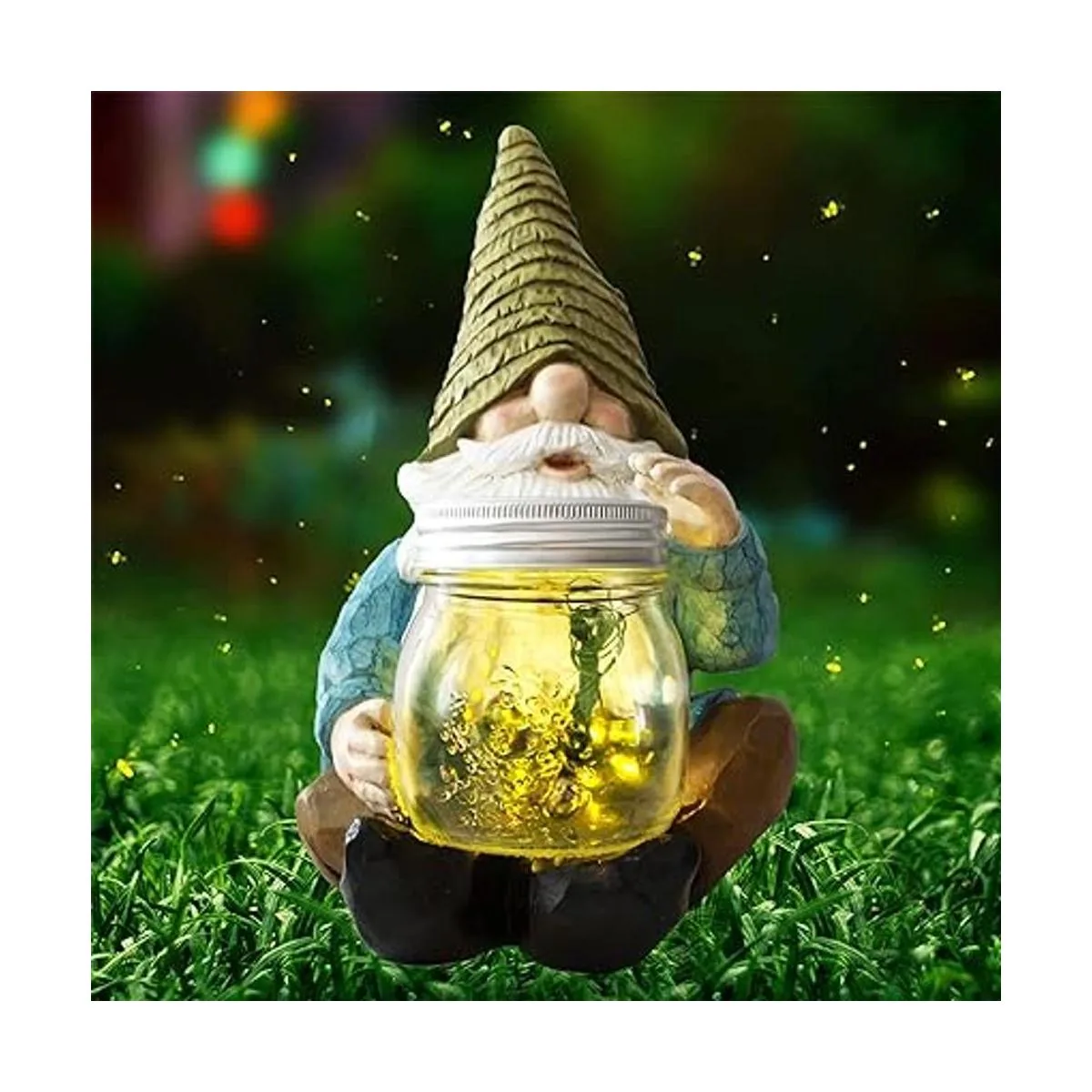 Vcdsoy Tarro solar de luciérnaga impermeable luces_1