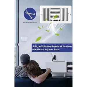 LouanXpert Registro de techo de 12 pulgadas de ancho x 6_6