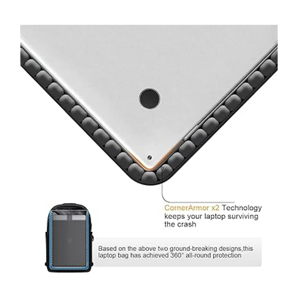 Tzowla Mochila para portátil con bolsa para hombres y_3