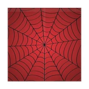 Allenjoy Cortinas rojas de tela de araña de superhéroe_2