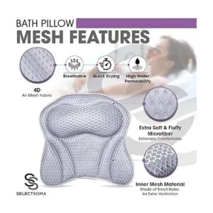 Almohadas de baño para el cuello y la espalda de la_5