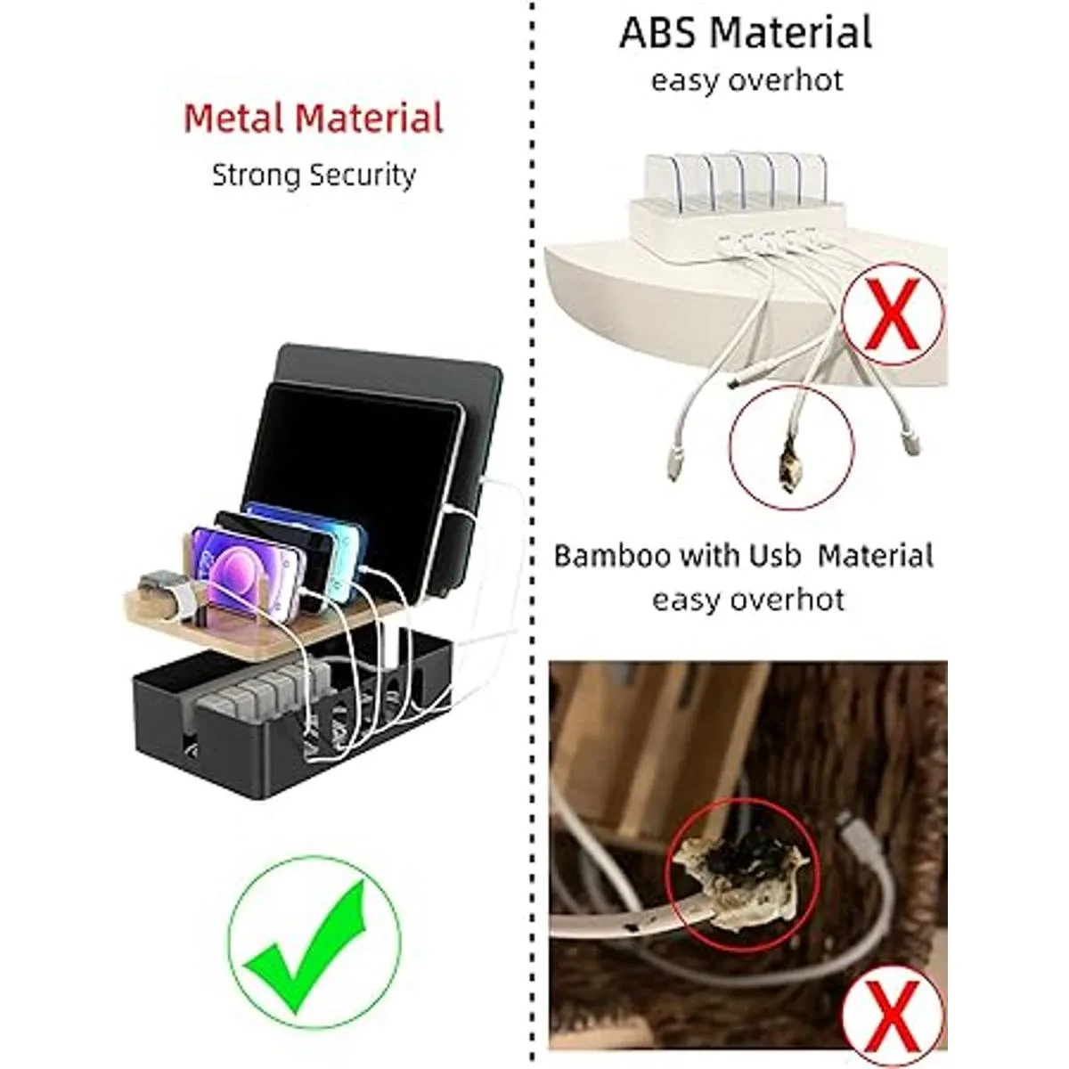 Estación de carga de metal para múltiples dispositivos_3