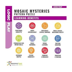 Discovery Toys Rompecabezas de patrón de misterios de_5