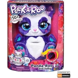 PeekARoo Juguete de peluche interactivo PandaRoo con bebé_2