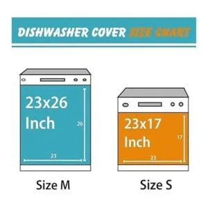 Cubierta magnética de madera vintage para lavavajillas_7