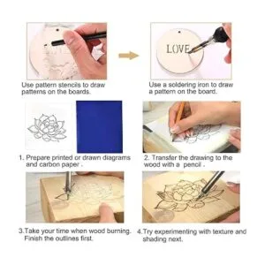 BEZALEL 112 puntas para quemar leña Kit de pirografía_6