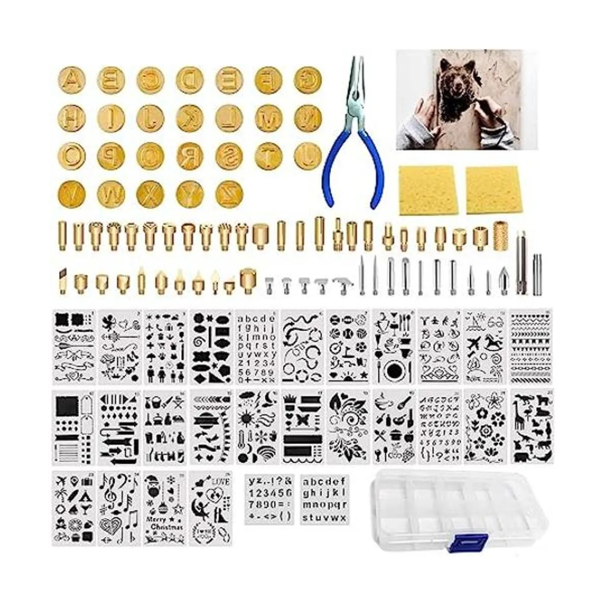 BEZALEL 112 puntas para quemar leña Kit de pirografía_1