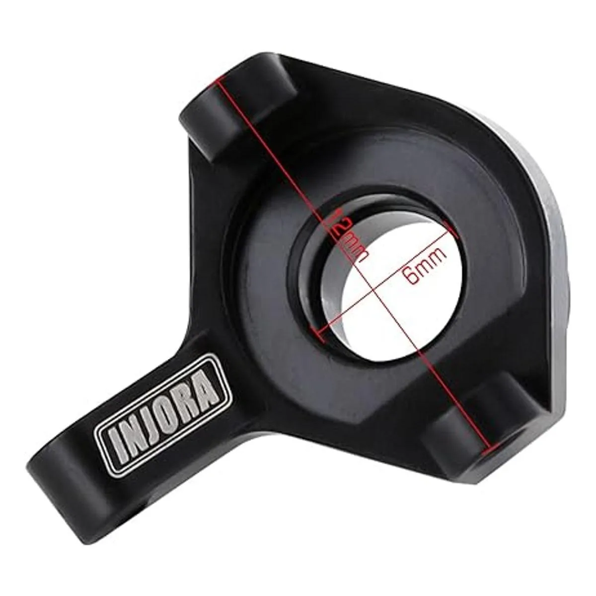 INJORA RC Juego de nudillos de dirección de latón negro_4