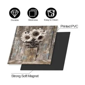 Cubierta magnética de madera vintage para lavavajillas_6