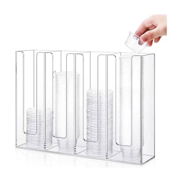 Organizador de tapa de taza de acrílico para salsa 4_1