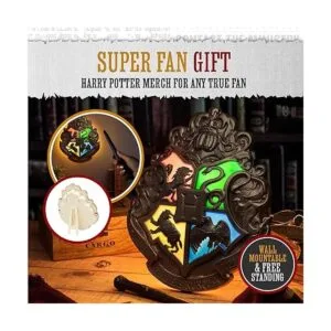 Harry Potter Blason de Poudlard Lampe avec baguettes de_4
