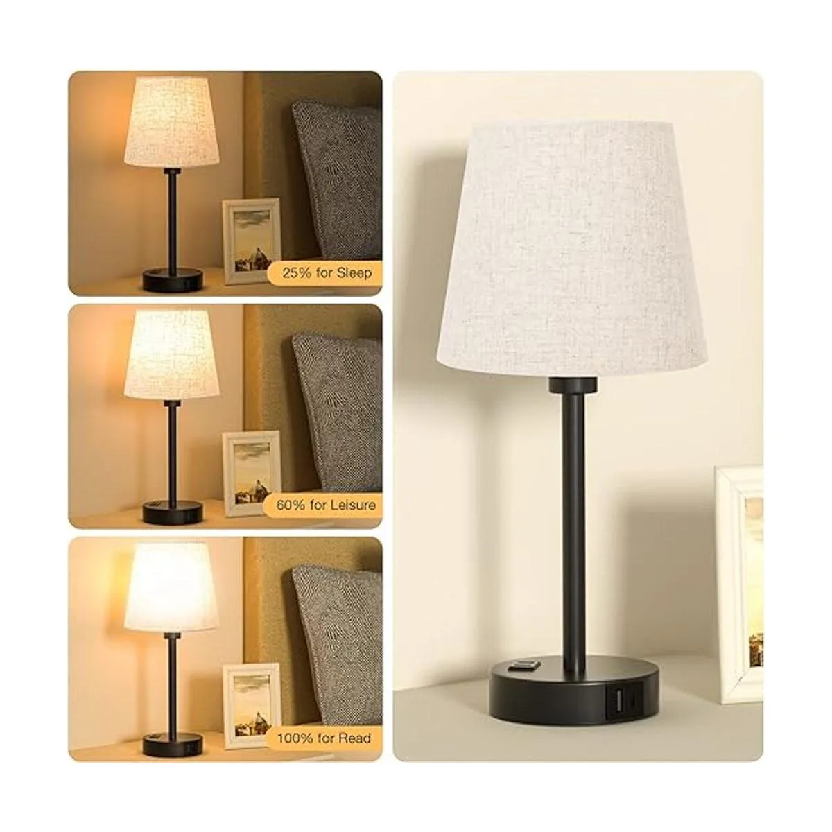 Juego de 2 mini lámparas para dormitorios mesita de noche_3