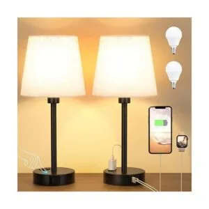 Juego de 2 mini lámparas para dormitorios mesita de noche_1