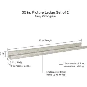 MCS Estantería flotante para decoración de habitación_4