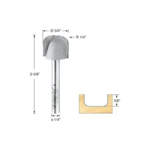 Amana Tool 45982 Cuenco y bandeja con punta de carburo de_2