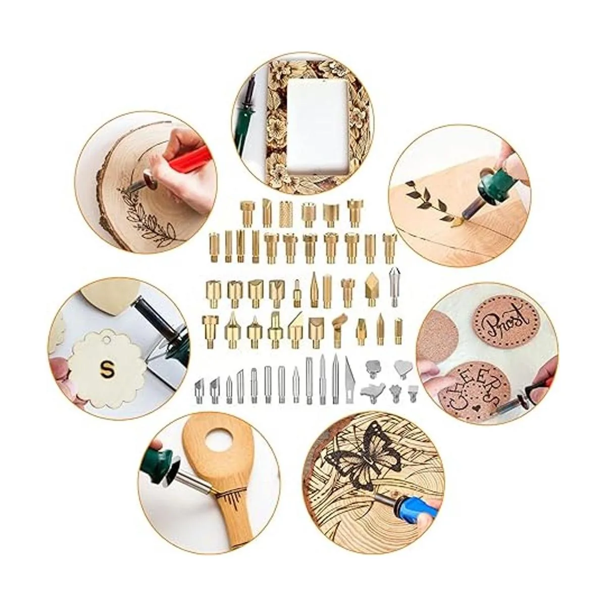 BEZALEL 112 puntas para quemar leña Kit de pirografía_4