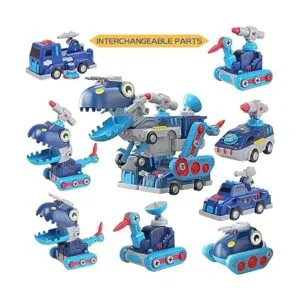Juguete magnético para vehículo robótico 5 en 1 con caja_3