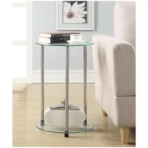 Convenience Concepts Designs2Go Mesa auxiliar redonda de_2