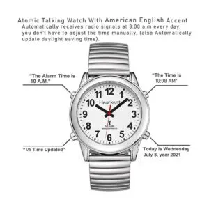 Hearkent Atomic American English Talking Watch habla de_3