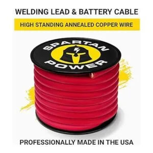 Spartan Power Royal Excelene Cable de soldadura rojo de 4_2