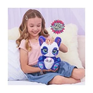 PeekARoo Juguete de peluche interactivo PandaRoo con bebé_3