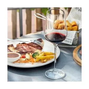 Juego de 6 copas de vino vidrio de cristal con tallo para_3