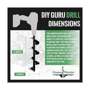 Power Planter taladro gurú de bricolaje de 3 x 12 pulgadas_6