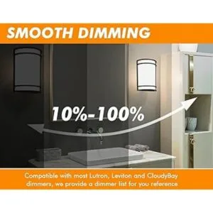 Aplique LED de pared para interiores de 3 colores_4