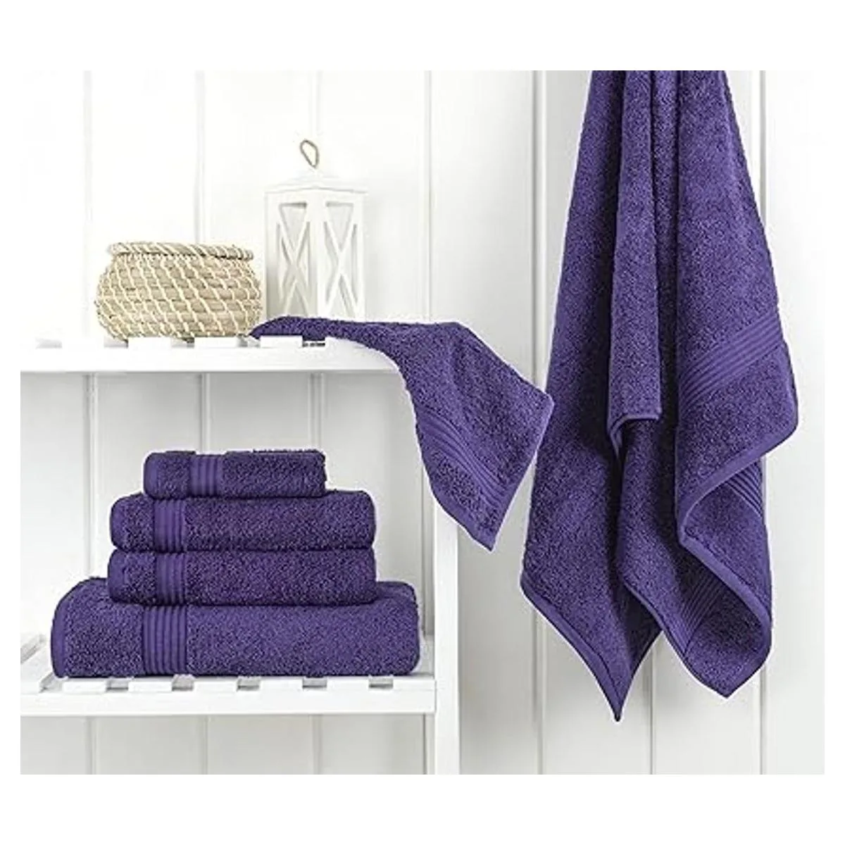 Juego de toallas de 6 piezas de algodón turco absorbentes_2