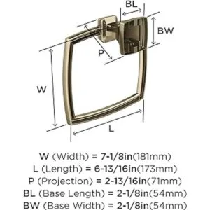 Revitalize Golden Champagne Toallero tradicional de_6