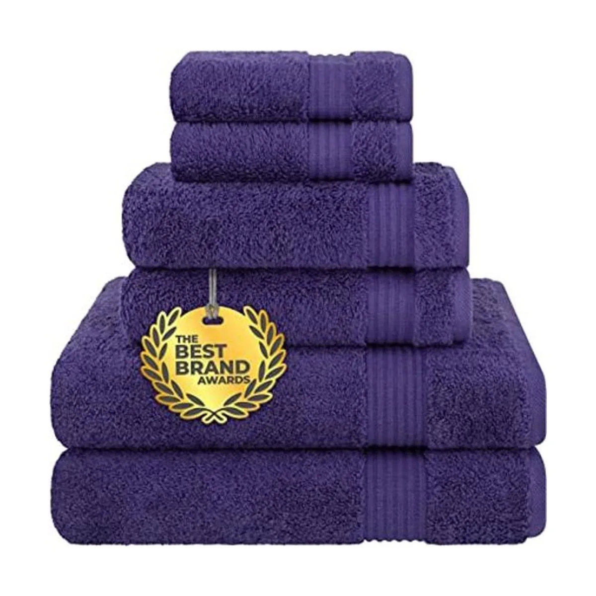 Juego de toallas de 6 piezas de algodón turco absorbentes_1