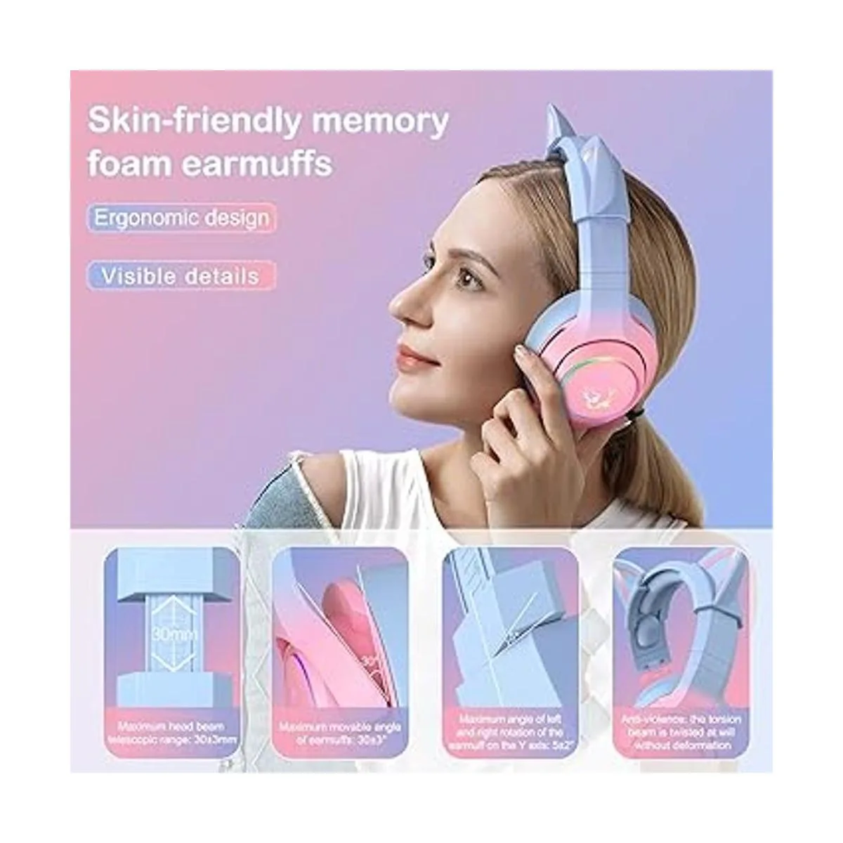 PHNIXGAM Auriculares para juegos para PS4 PS5 Xbox One_2