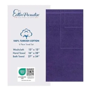 Juego de toallas de 6 piezas de algodón turco absorbentes_4