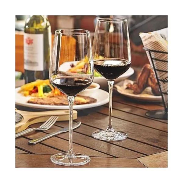 Juego de 6 copas de vino vidrio de cristal con tallo para_6