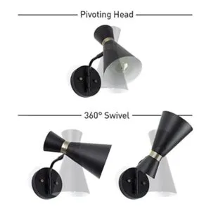 Globe Electric 65855 Belmont Aplique de pared con 1 luz_2