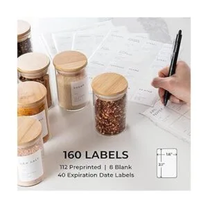 Bloomondo Tarros de especias vacíos con paquete de_4