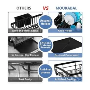 MOUKABAL Estante para secar platos estante para platos_4