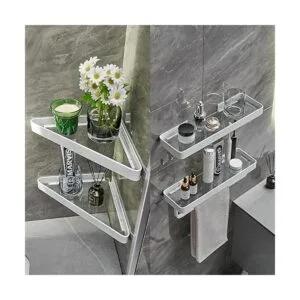 Estante de cristal para pared organizador de ducha_2