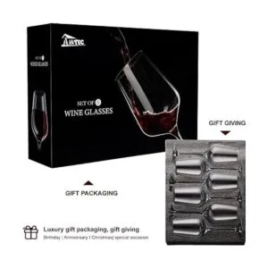 Juego de 6 copas de vino vidrio de cristal con tallo para_7