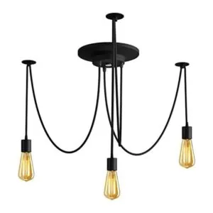 Fuloon Edison vintage Lámpara de techo ajustable múltiple_1